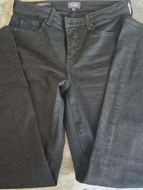 NYDJ Black Straight-Leg Jeans
